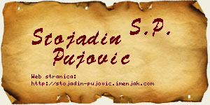 Stojadin Pujović vizit kartica